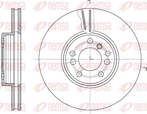 Remsa 61975.10 - Тормозной диск autospares.lv