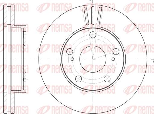 Remsa 61976.10 - Тормозной диск autospares.lv