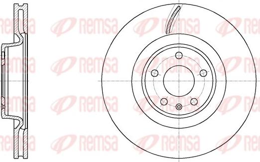 Remsa 61970.10 - Тормозной диск autospares.lv