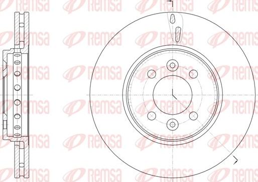 Remsa 61499.10 - Тормозной диск autospares.lv