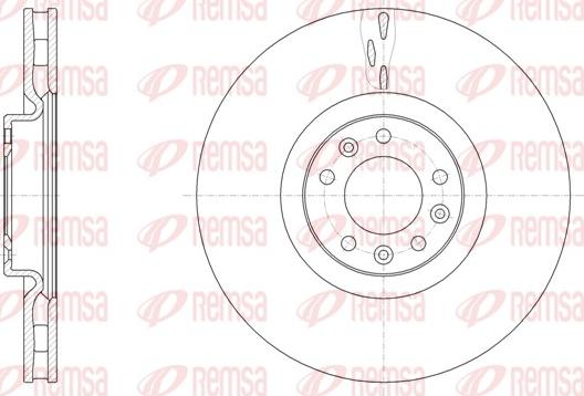 Remsa 61498.10 - Тормозной диск autospares.lv