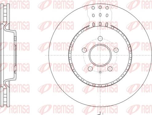 Remsa 61493.10 - Тормозной диск autospares.lv