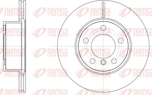 Remsa 61449.10 - Тормозной диск autospares.lv