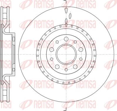 Remsa 61458.10 - Тормозной диск autospares.lv