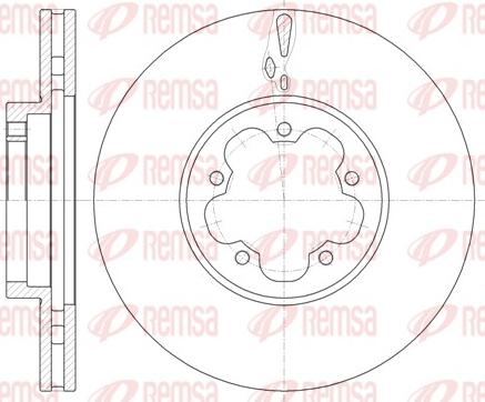 Remsa 61460.10 - Тормозной диск autospares.lv