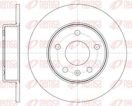 Remsa 61468.00 - Тормозной диск autospares.lv