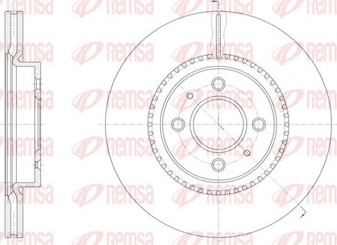 Remsa 61463.10 - Тормозной диск autospares.lv