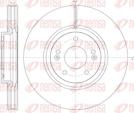 Remsa 61462.10 - Тормозной диск autospares.lv