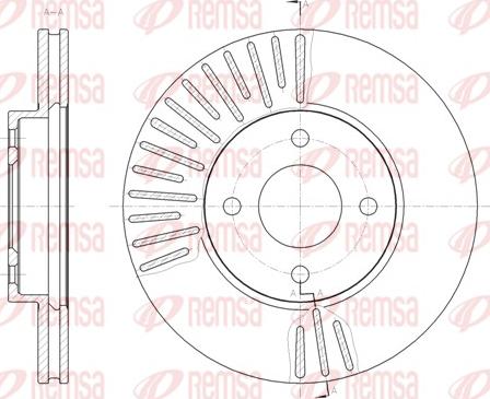 Remsa 61467.10 - Тормозной диск autospares.lv