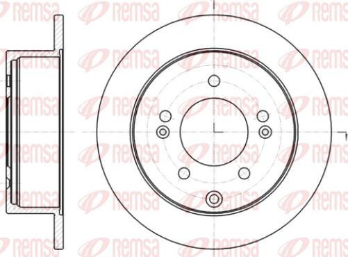 Remsa 61401.00 - Тормозной диск autospares.lv