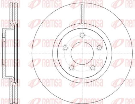 Remsa 61403.10 - Тормозной диск autospares.lv