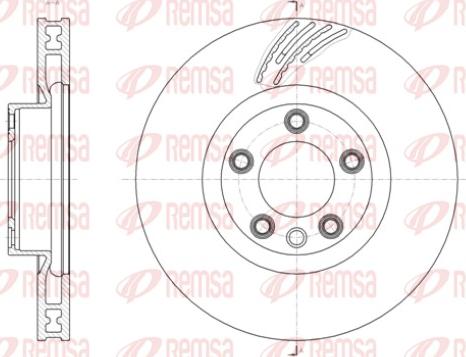 Remsa 61419.11 - Тормозной диск autospares.lv