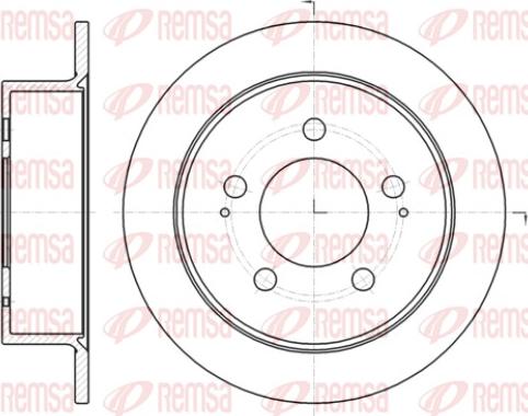 Remsa 61414.00 - Тормозной диск autospares.lv