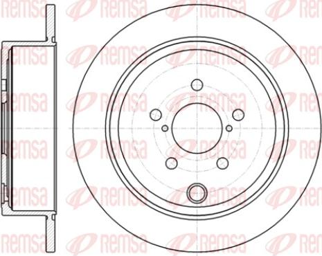 Remsa 61415.00 - Тормозной диск autospares.lv