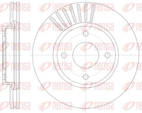 Remsa 61410.10 - Тормозной диск autospares.lv