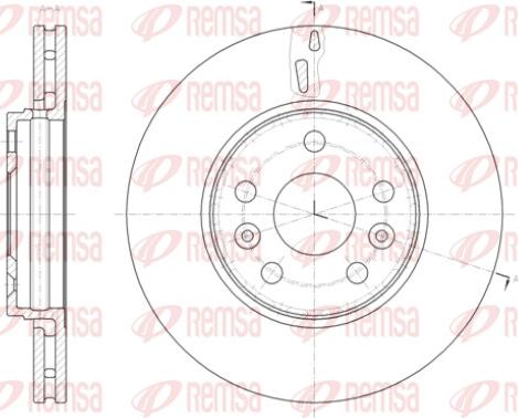 Remsa 61411.10 - Тормозной диск autospares.lv