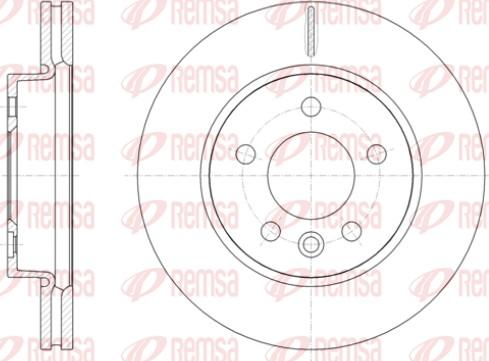 Remsa 61418.10 - Тормозной диск autospares.lv