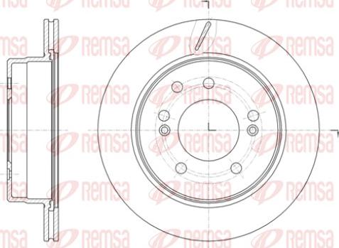 Remsa 61413.10 - Тормозной диск autospares.lv