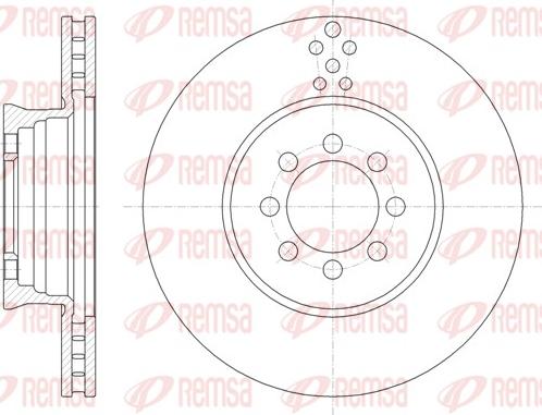 Remsa 61489.10 - Тормозной диск autospares.lv