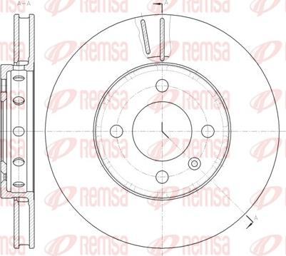 Remsa 61484.10 - Тормозной диск autospares.lv