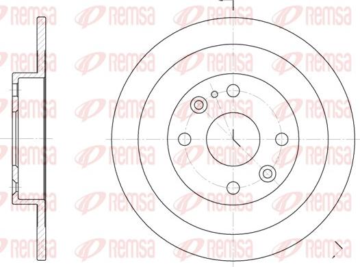 Remsa 6148.00 - Тормозной диск autospares.lv