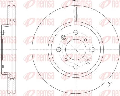 Remsa 61481.10 - Тормозной диск autospares.lv