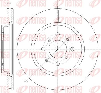 Remsa 61482.10 - Тормозной диск autospares.lv