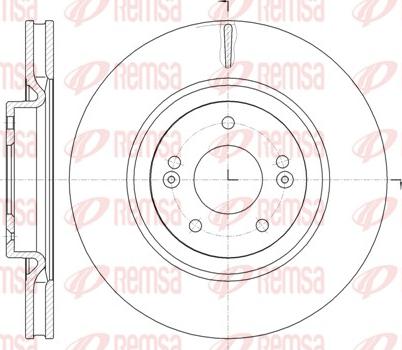 Remsa 61436.10 - Тормозной диск autospares.lv