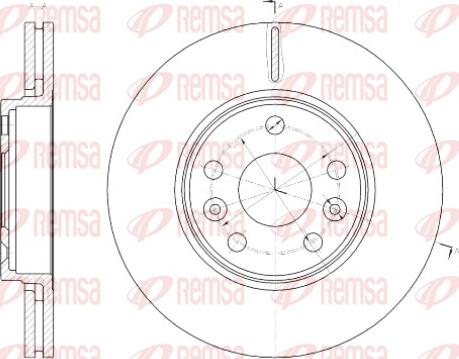 Remsa 61430.10 - Тормозной диск autospares.lv