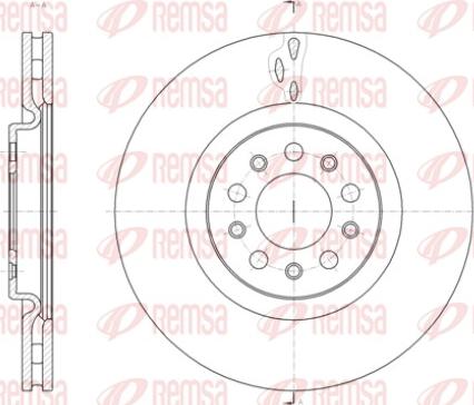 Remsa 61429.10 - Тормозной диск autospares.lv