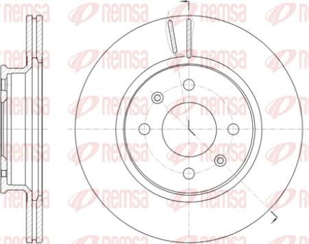 Remsa 61424.10 - Тормозной диск autospares.lv