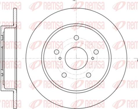 Remsa 61425.00 - Тормозной диск autospares.lv