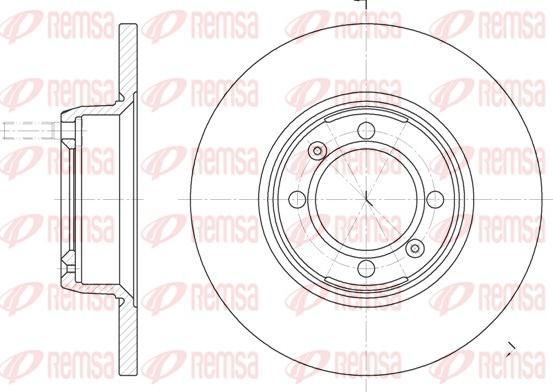 Remsa 6142.00 - Тормозной диск autospares.lv