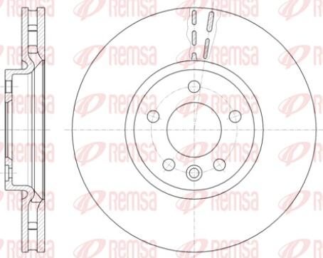 Remsa 61420.10 - Тормозной диск autospares.lv