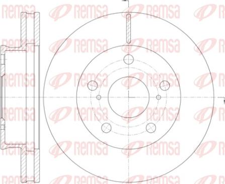 Remsa 61421.10 - Тормозной диск autospares.lv