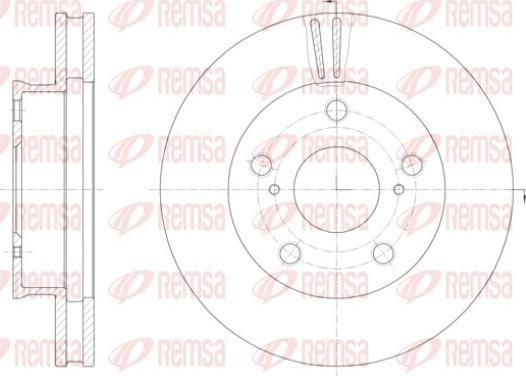 Remsa 61422.10 - Тормозной диск autospares.lv