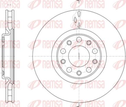 Remsa 61427.10 - Тормозной диск autospares.lv