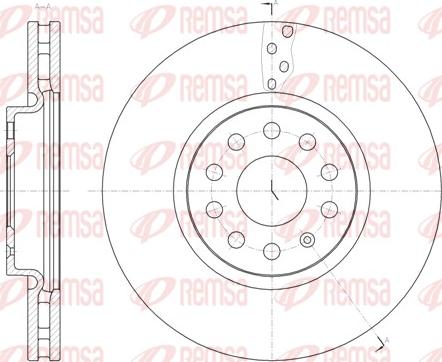 Remsa 61479.10 - Тормозной диск autospares.lv