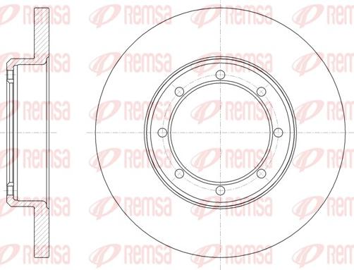 Remsa 61476.00 - Тормозной диск autospares.lv