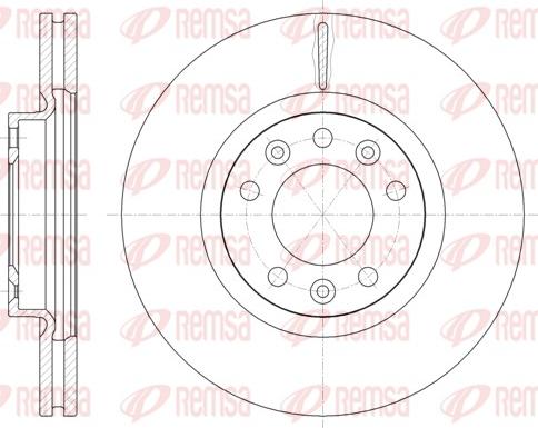 Remsa 61471.10 - Тормозной диск autospares.lv