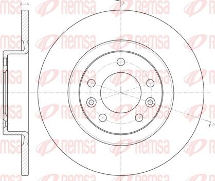 Remsa 61473.00 - Тормозной диск autospares.lv