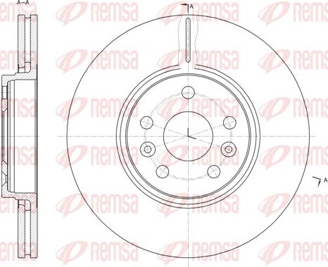 Remsa 61477.10 - Тормозной диск autospares.lv