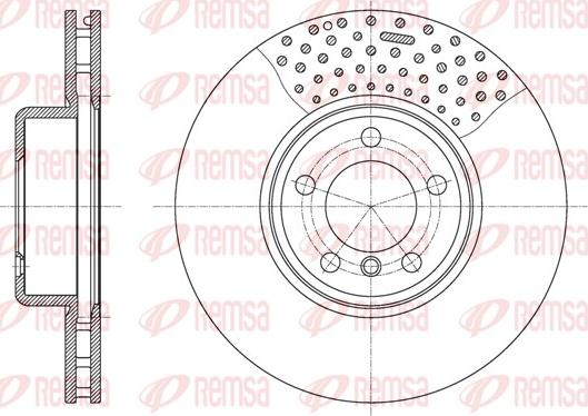 Remsa 61594.10 - Тормозной диск autospares.lv