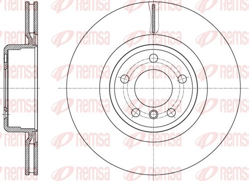 Remsa 61595.10 - Тормозной диск autospares.lv