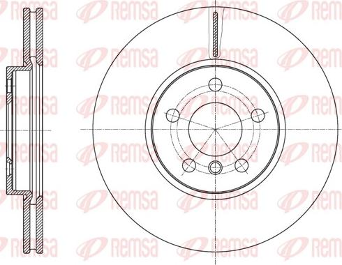 Remsa 61596.10 - Тормозной диск autospares.lv