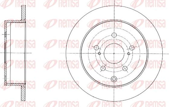 Remsa 61592.00 - Тормозной диск autospares.lv