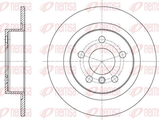 Remsa 61597.00 - Тормозной диск autospares.lv