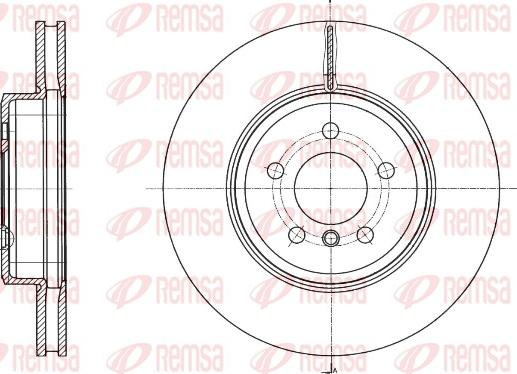 Remsa 61549.10 - Тормозной диск autospares.lv