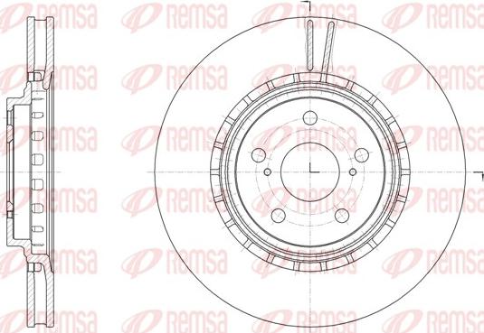 Remsa 61540.10 - Тормозной диск autospares.lv