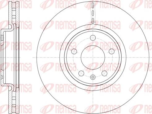 Remsa 61543.10 - Тормозной диск autospares.lv